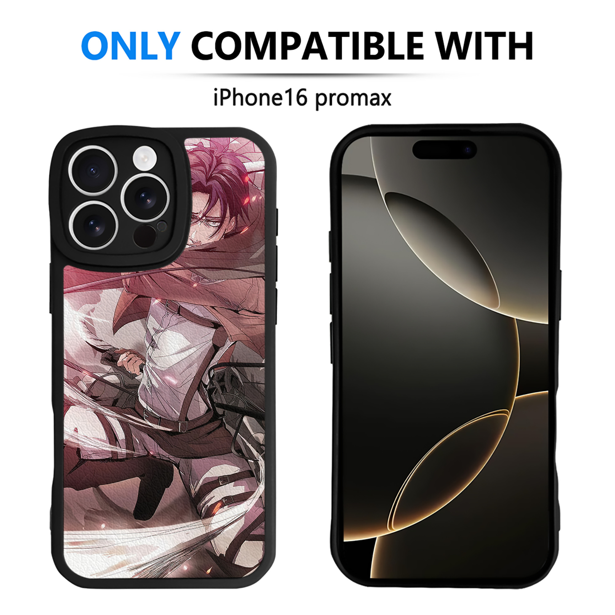（画像用） 進撃の巨人 Attack on Titan 【iPhone 16シリーズ対応】シリコンスマホケース（レザー調） 材質：シリコン